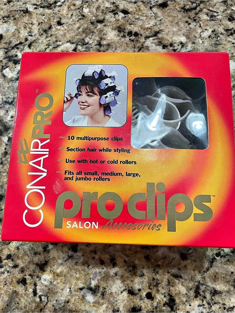 New Conair Pro Clips Salon Accessories Hair Clips White set of 12